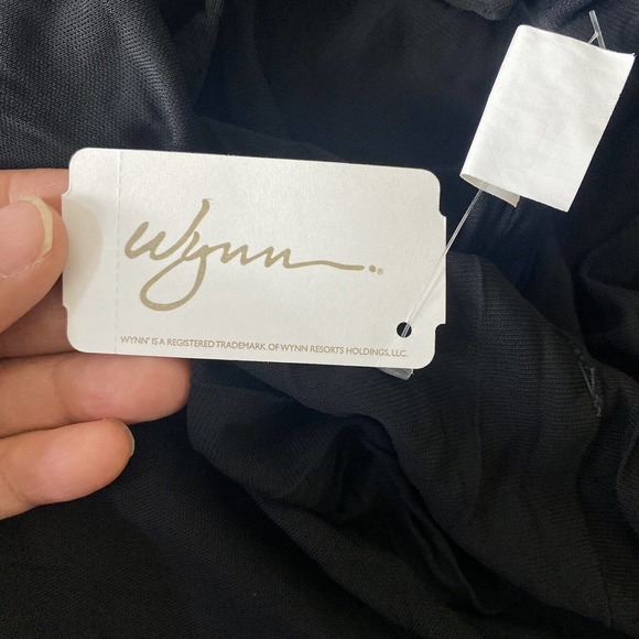 Yigal Azrouel Women’s NWT Black Ruched Leather Detail Dress Size 10. - Picture 10 of 13